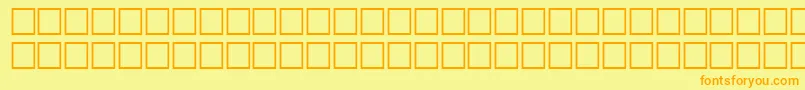 McsRedseaSINormal. Font – Orange Fonts on Yellow Background