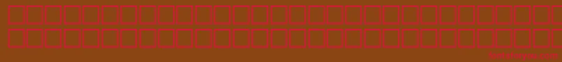 McsRedseaSINormal. Font – Red Fonts on Brown Background