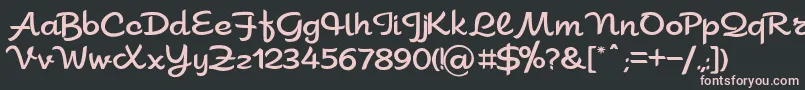 Sahara Font – Pink Fonts on Black Background