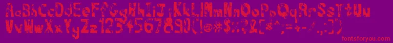 Thatsit Font – Red Fonts on Purple Background