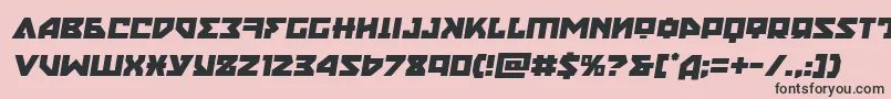 Nyetsemital Font – Black Fonts on Pink Background