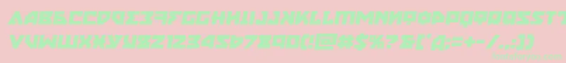 Nyetsemital Font – Green Fonts on Pink Background