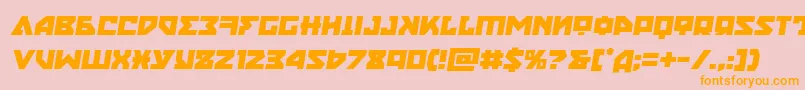 Nyetsemital Font – Orange Fonts on Pink Background