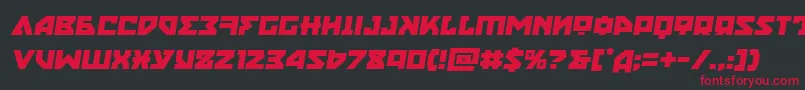 Nyetsemital Font – Red Fonts on Black Background