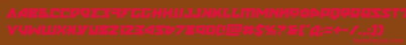 Nyetsemital Font – Red Fonts on Brown Background