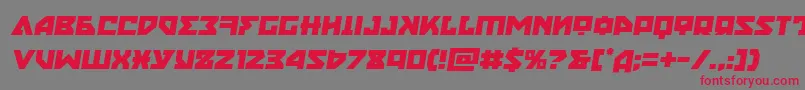 Nyetsemital Font – Red Fonts on Gray Background
