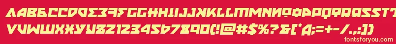 Nyetsemital Font – Yellow Fonts on Red Background