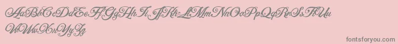 ArtonicPersonalUseOnly-Schriftart – Graue Schriften auf rosa Hintergrund