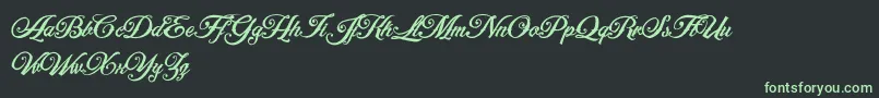 ArtonicPersonalUseOnly-Schriftart – Grüne Schriften auf schwarzem Hintergrund