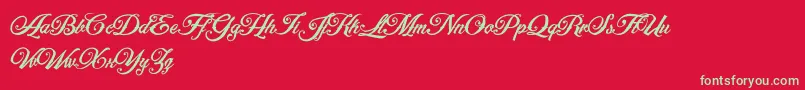 ArtonicPersonalUseOnly Font – Green Fonts on Red Background
