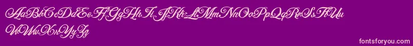 ArtonicPersonalUseOnly-Schriftart – Rosa Schriften auf violettem Hintergrund