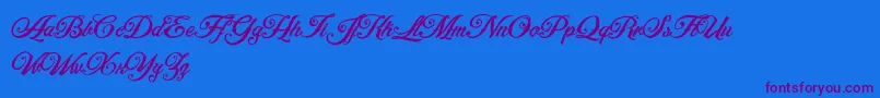 ArtonicPersonalUseOnly-Schriftart – Violette Schriften auf blauem Hintergrund