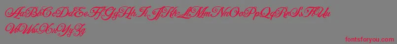 ArtonicPersonalUseOnly Font – Red Fonts on Gray Background