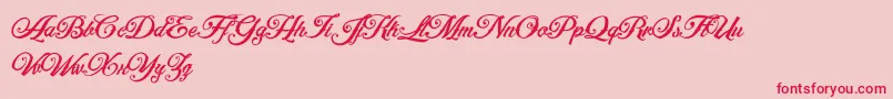 ArtonicPersonalUseOnly Font – Red Fonts on Pink Background
