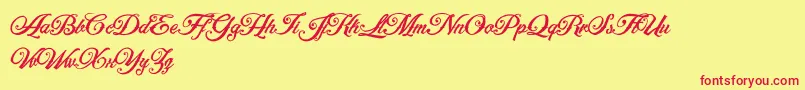 ArtonicPersonalUseOnly Font – Red Fonts on Yellow Background