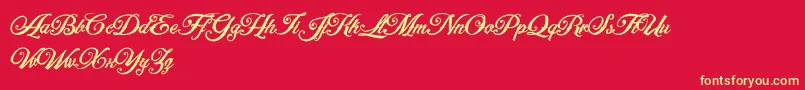 ArtonicPersonalUseOnly Font – Yellow Fonts on Red Background