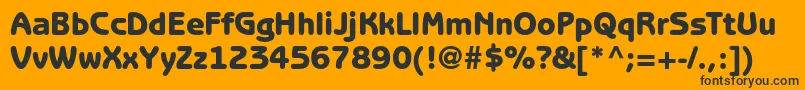 BenguiatgothicstdHeavy Font – Black Fonts on Orange Background