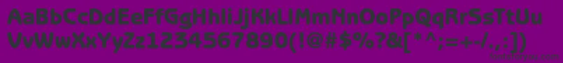BenguiatgothicstdHeavy-Schriftart – Schwarze Schriften auf violettem Hintergrund