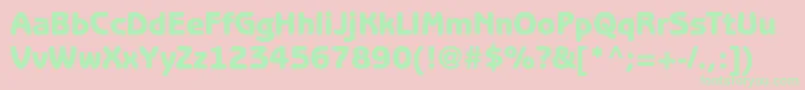 BenguiatgothicstdHeavy Font – Green Fonts on Pink Background