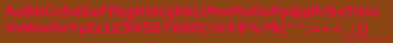 BenguiatgothicstdHeavy Font – Red Fonts on Brown Background