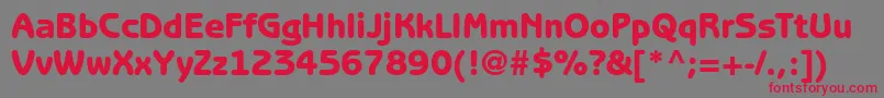 BenguiatgothicstdHeavy Font – Red Fonts on Gray Background