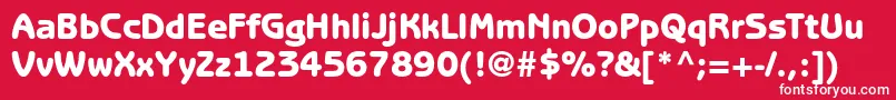 BenguiatgothicstdHeavy Font – White Fonts on Red Background