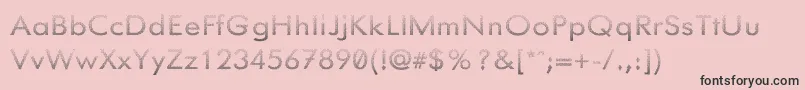 Knurled Font – Black Fonts on Pink Background