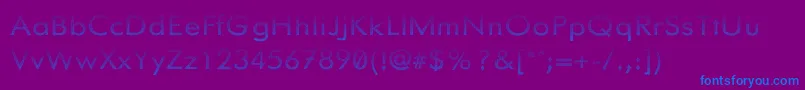 Knurled Font – Blue Fonts on Purple Background