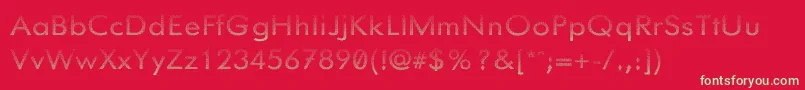 Knurled Font – Green Fonts on Red Background