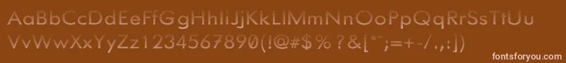 Knurled Font – Pink Fonts on Brown Background