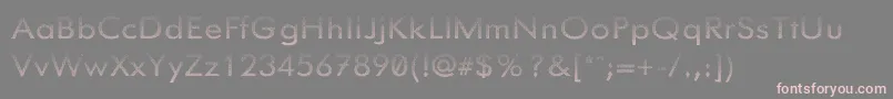 Knurled Font – Pink Fonts on Gray Background