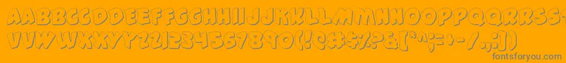 44v2s Font – Gray Fonts on Orange Background