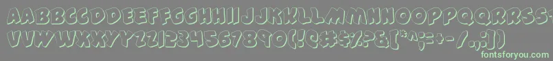 44v2s-Schriftart – Grüne Schriften auf grauem Hintergrund