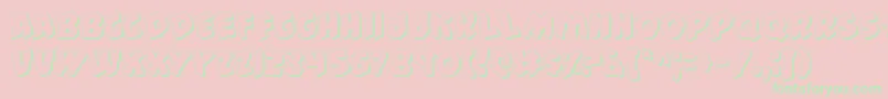 44v2s Font – Green Fonts on Pink Background