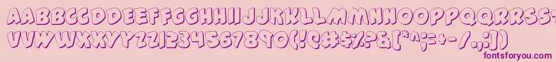 44v2s Font – Purple Fonts on Pink Background