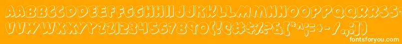 44v2s Font – White Fonts on Orange Background