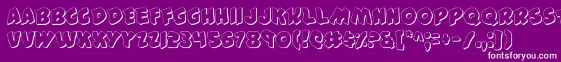 44v2s Font – White Fonts on Purple Background