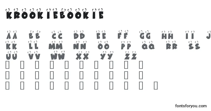 Fuente KrOokieBookie - alfabeto, números, caracteres especiales