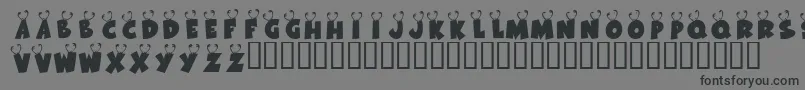 KrOokieBookie Font – Black Fonts on Gray Background