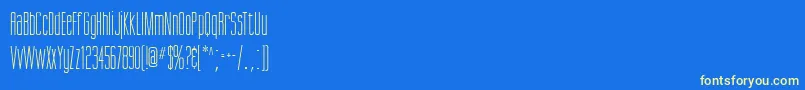 Gittani Font – Yellow Fonts on Blue Background