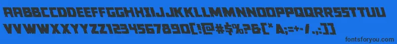 Colossusleft Font – Black Fonts on Blue Background
