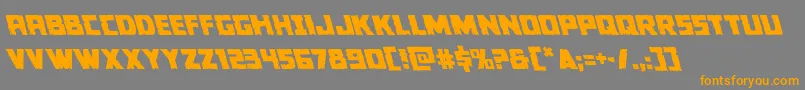 Colossusleft Font – Orange Fonts on Gray Background