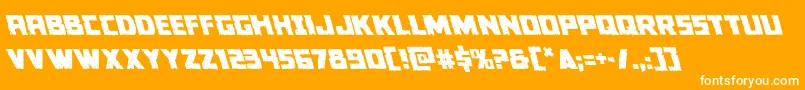 Colossusleft Font – White Fonts on Orange Background