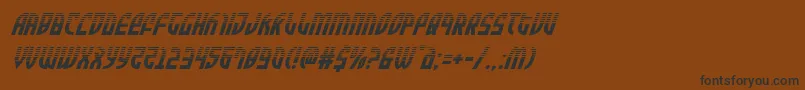 Zoneriderhalfital Font – Black Fonts on Brown Background