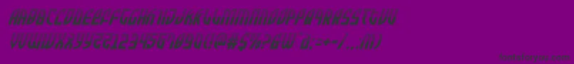 フォントZoneriderhalfital – 紫の背景に黒い文字