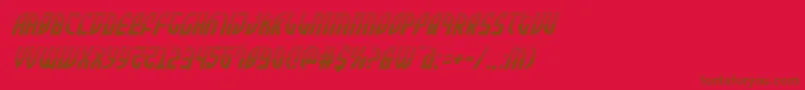 Шрифт Zoneriderhalfital – коричневые шрифты на красном фоне