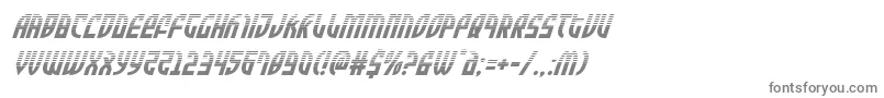 Zoneriderhalfital Font – Gray Fonts on White Background