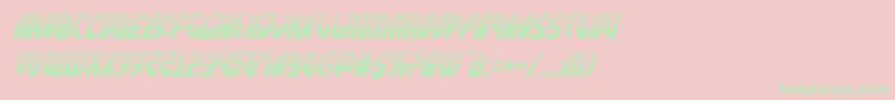 Zoneriderhalfital Font – Green Fonts on Pink Background