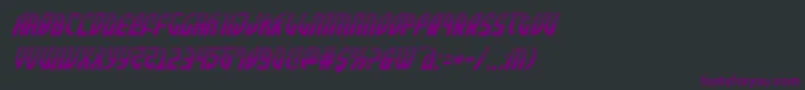 Шрифт Zoneriderhalfital – фиолетовые шрифты на чёрном фоне