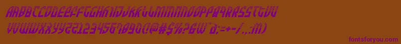 Шрифт Zoneriderhalfital – фиолетовые шрифты на коричневом фоне